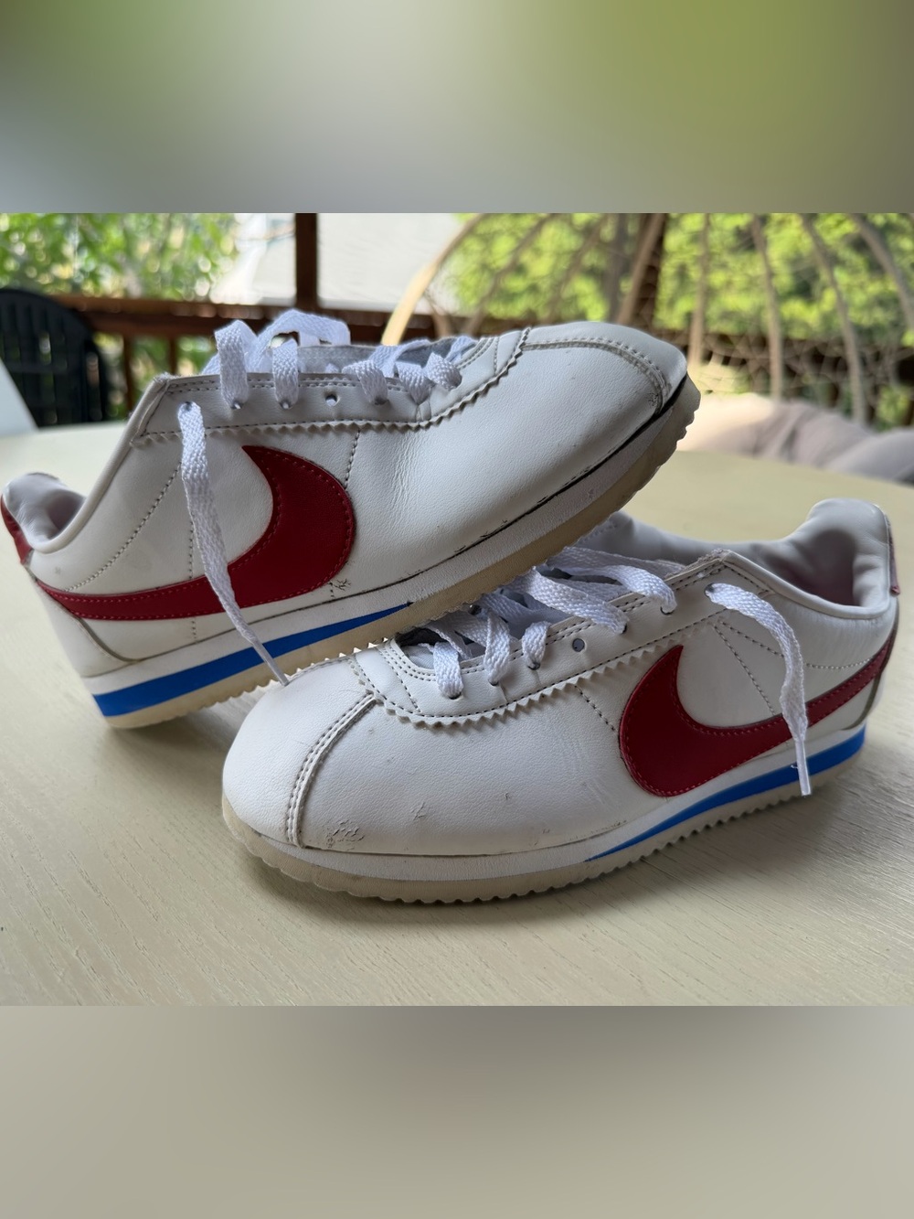 Nike Classic Cortez Forrest Gump USA Olympic Red White Blue 807471-103 Sz 6